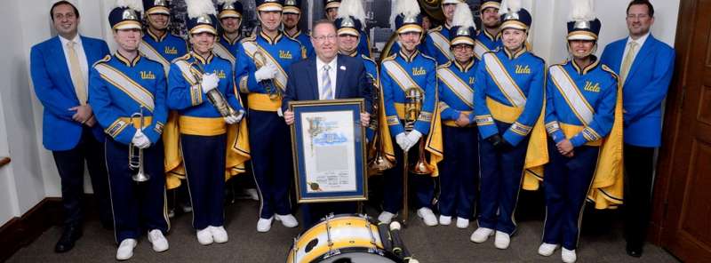 UCLA Marching Band at City Council